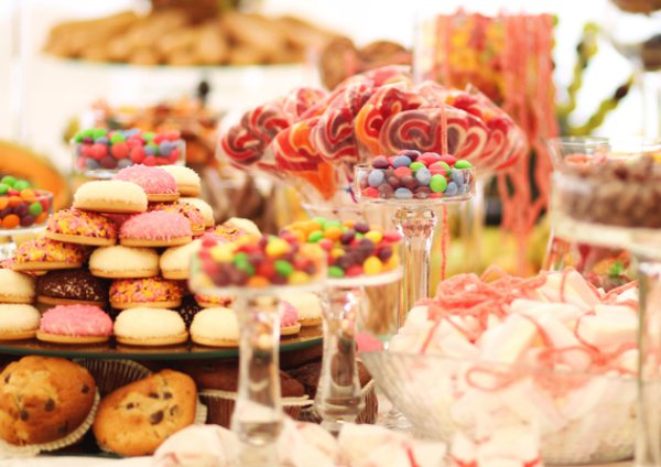 Üppige Candy-Bar mit loser Ware
